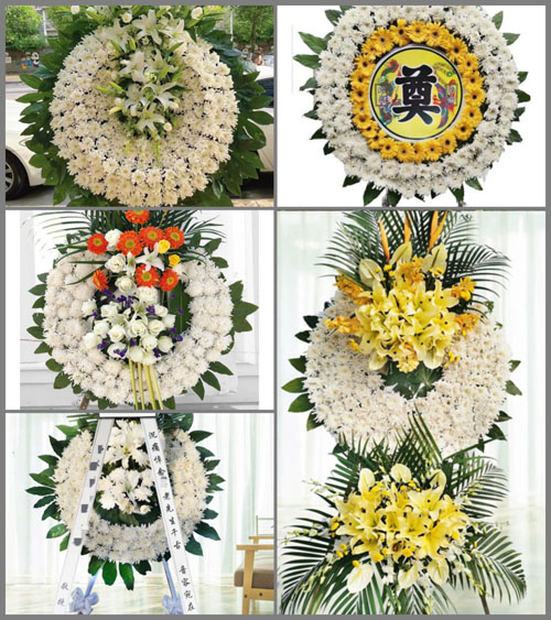 山西晋中灵石县王禹乡后沟村花圈速递